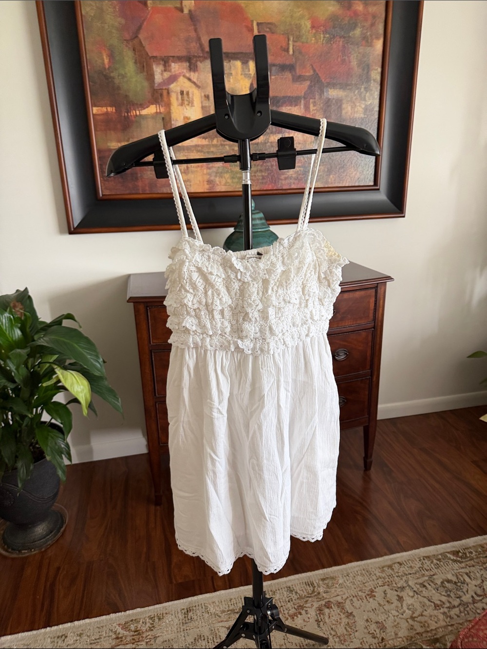 American Eagle Outfitters White Lace Sundress